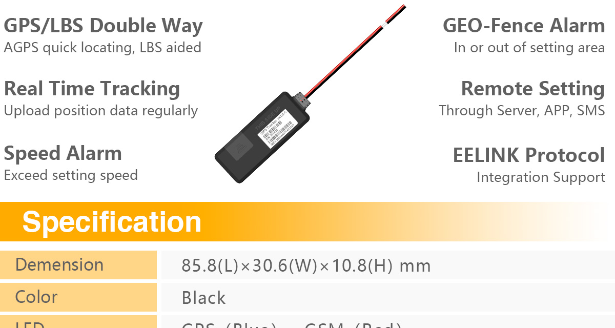 High Performance GPS Tracker Tk121-s