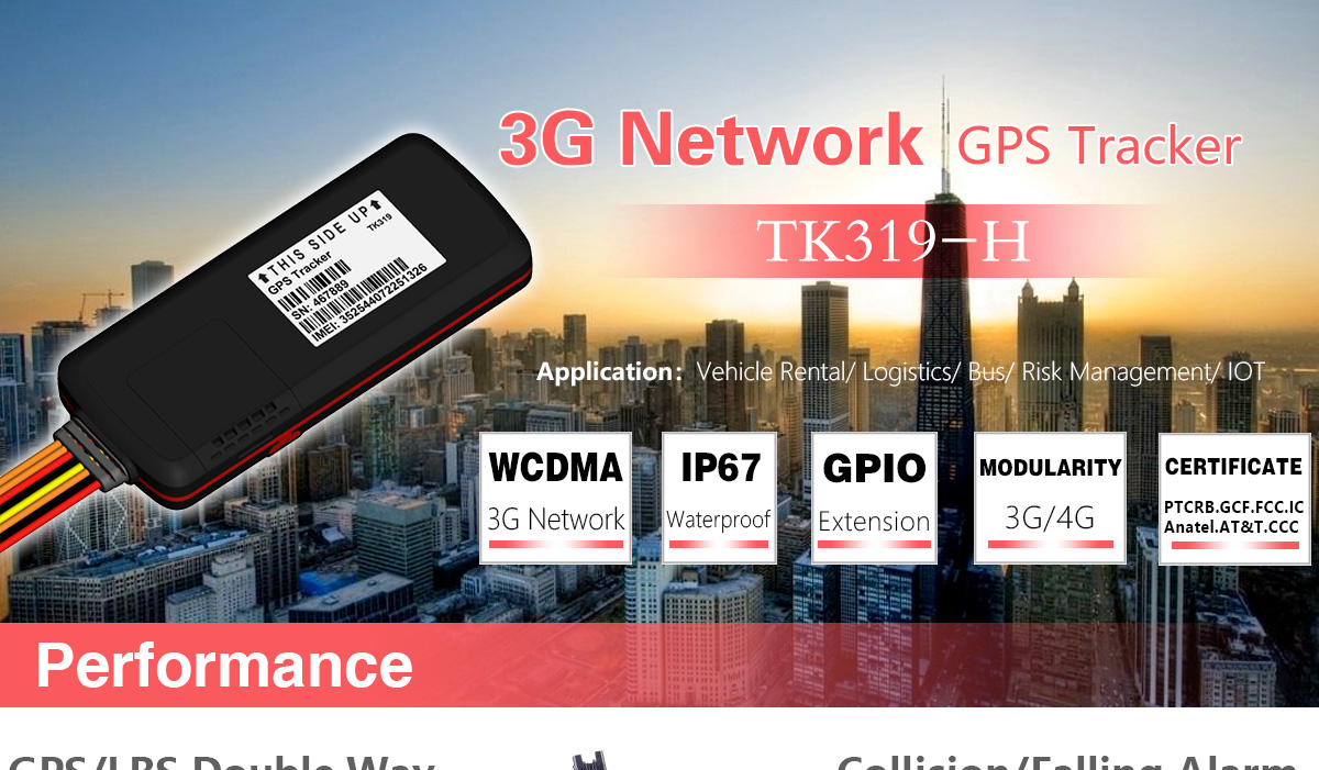 3G GPS Tracker for Vehicle TK319-H