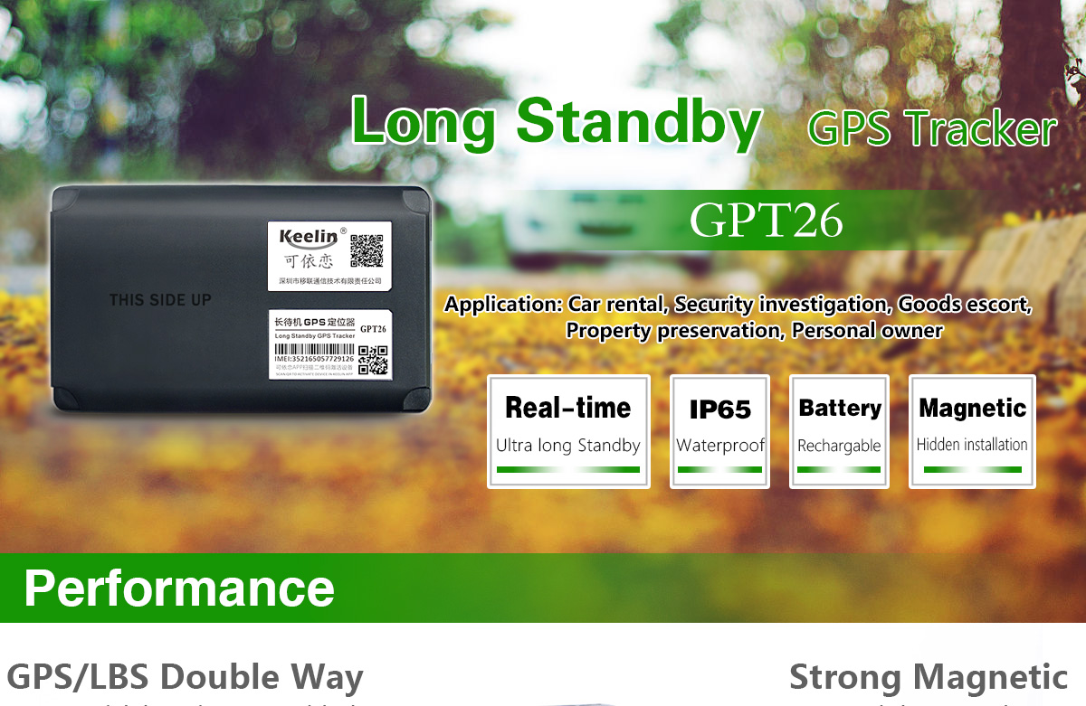 Long Standby GPS Tracker GPT26