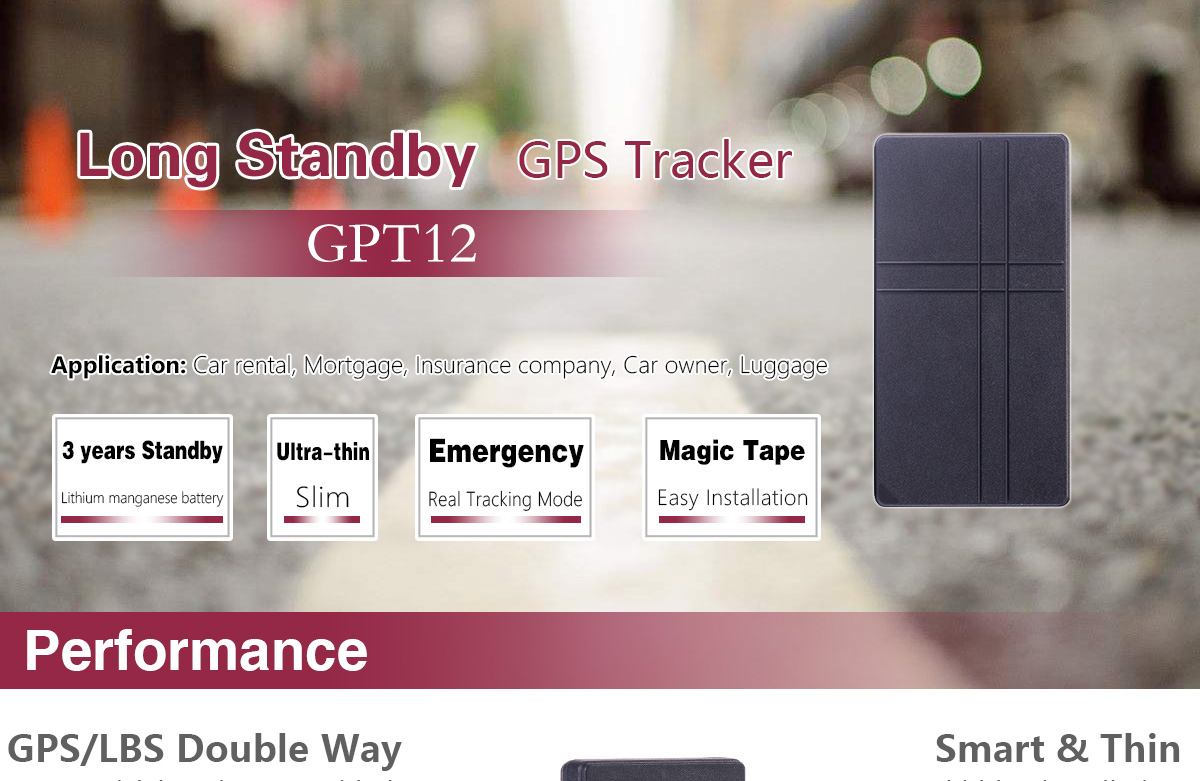Super Long Standby GPS Tracker GPT12