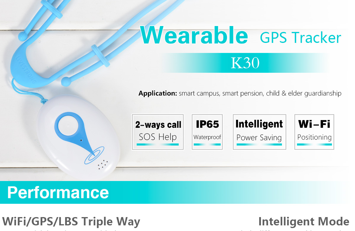Wearable GPS Tracker K30