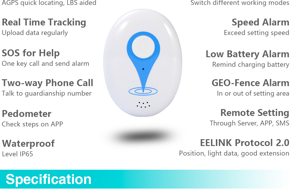 Wearable GPS Tracker K30