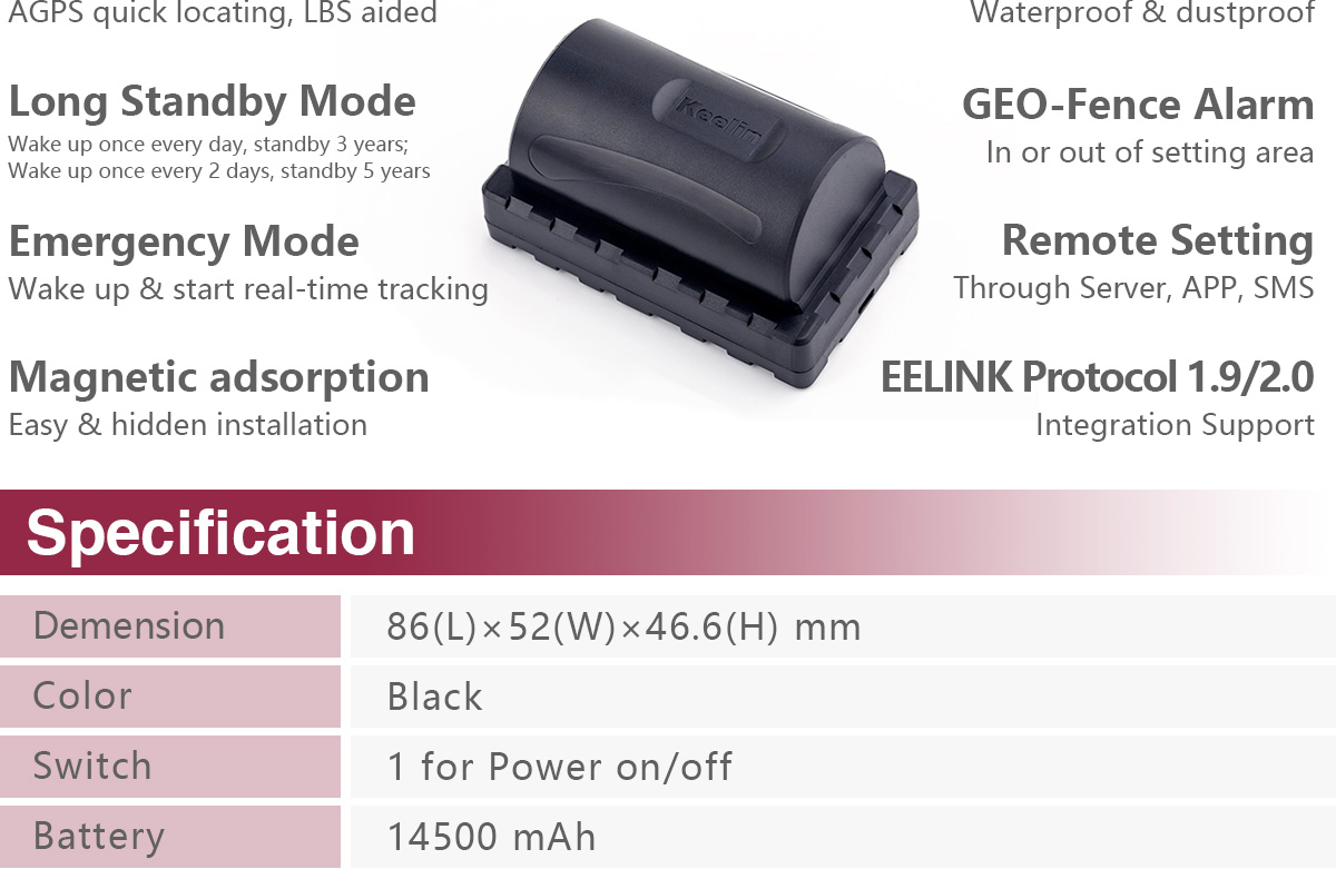 Long Standby GPS Tracker GPT09