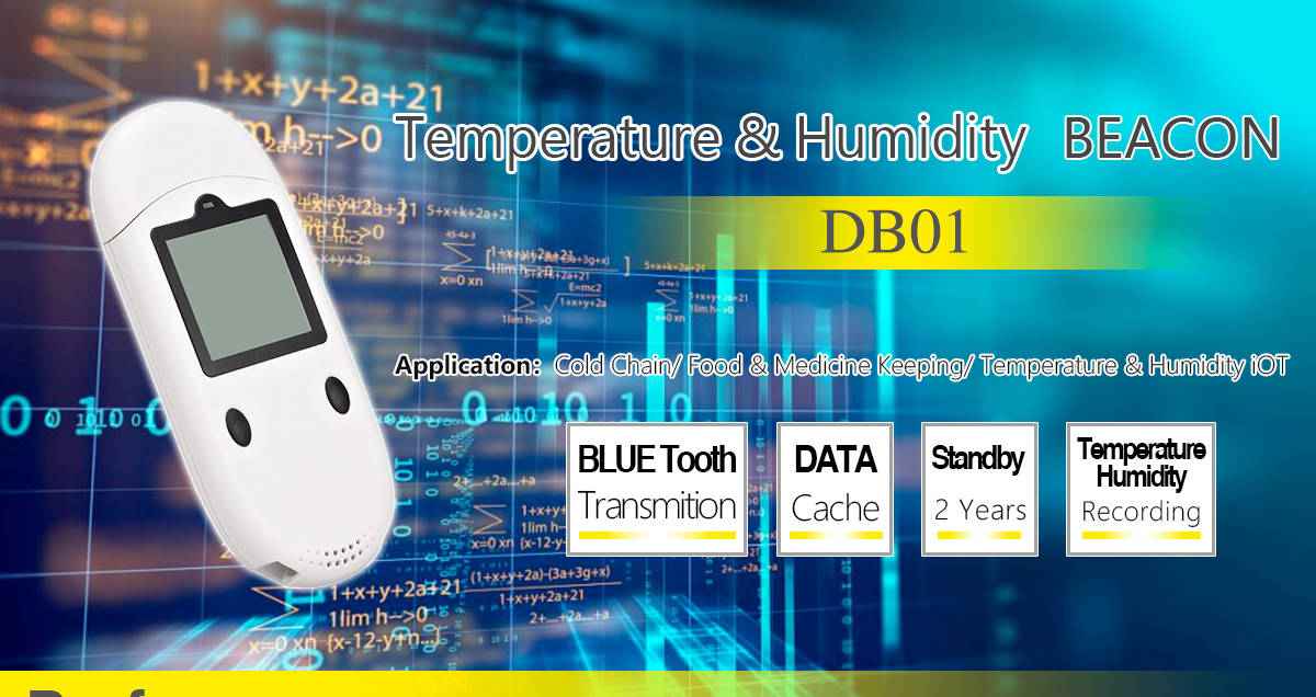 BLUE TOOTH BEACON DB01 TEMPERATURE & HUMIDITY MONITORING