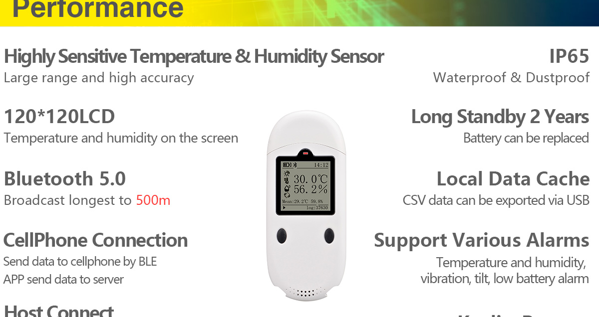 BLUE TOOTH BEACON DB01 TEMPERATURE & HUMIDITY MONITORING