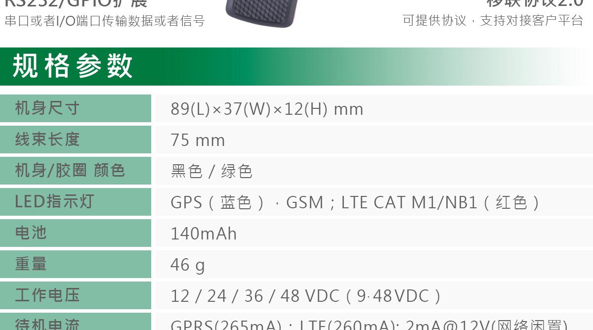 iOT车载定位器 TK418 LTE CAT M1/NB1
